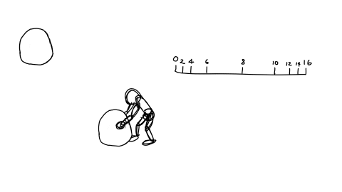 rough animation and charts for the alien myth of sisyphus